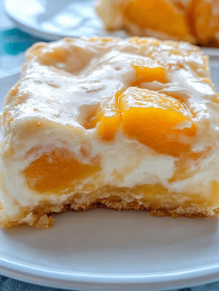 Peaches and Cream Bars