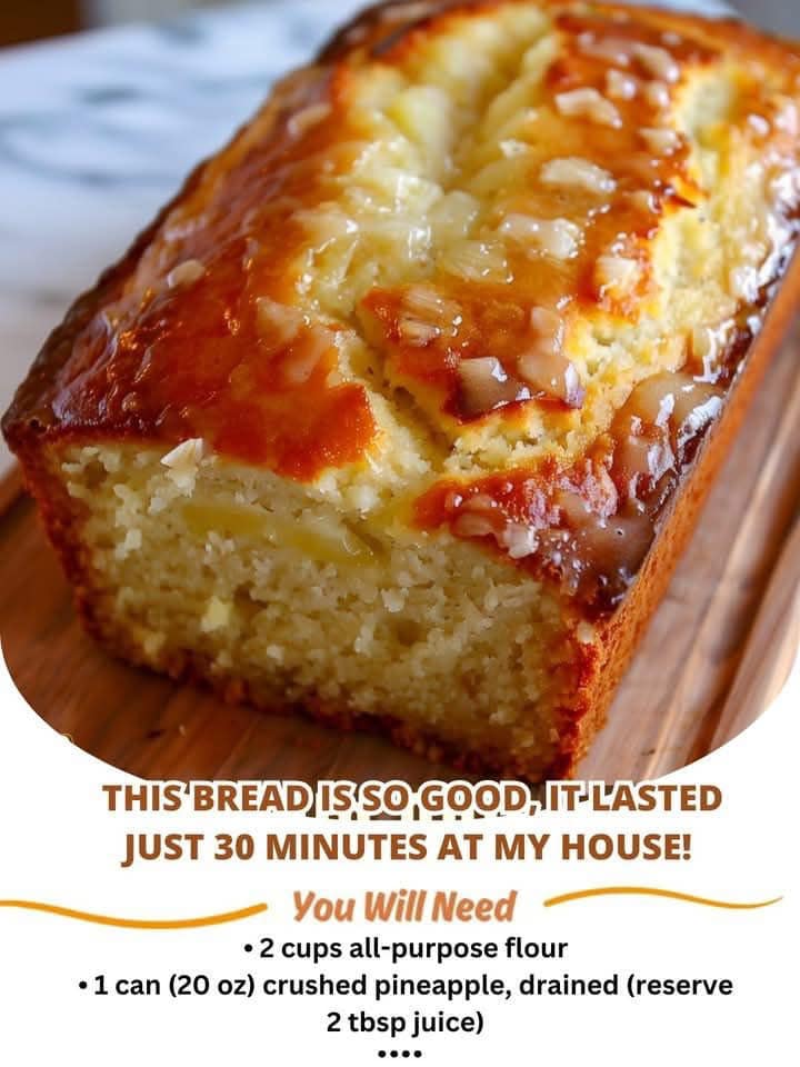Pineapple Bread – Sweet, Moist, and Irresistible!