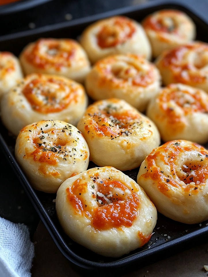 Parmesan Garlic Pizza Rolls