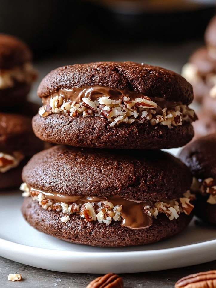 German Chocolate Whoopie Pies for Chocolate Lovers