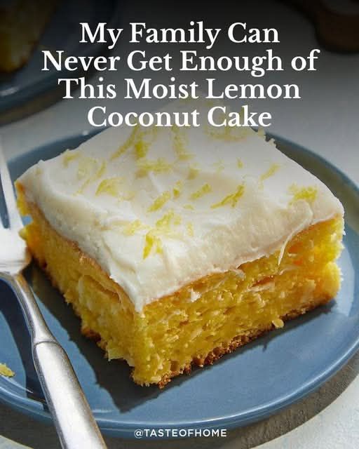 Moist Lemon Coconut Cake