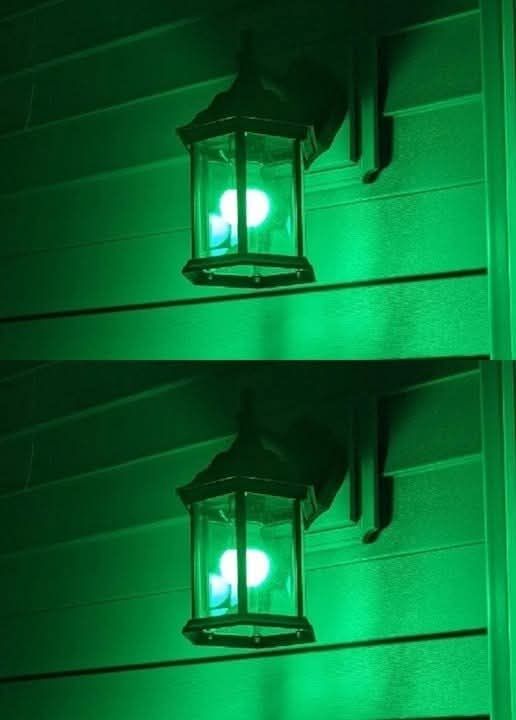 I live with my ex-husband, and without my permission, he changed our porch light to green