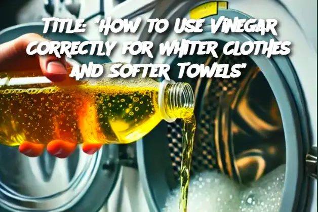 Title: « How to Use Vinegar Correctly for Whiter Clothes and Softer Towels »