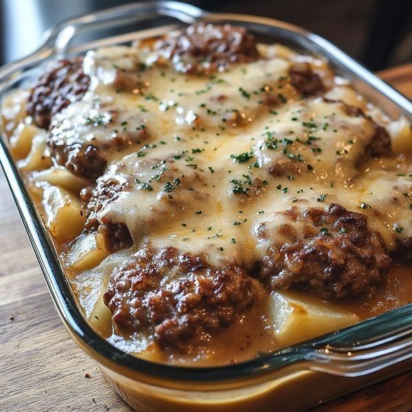 Amish Hamburger Steak Bake