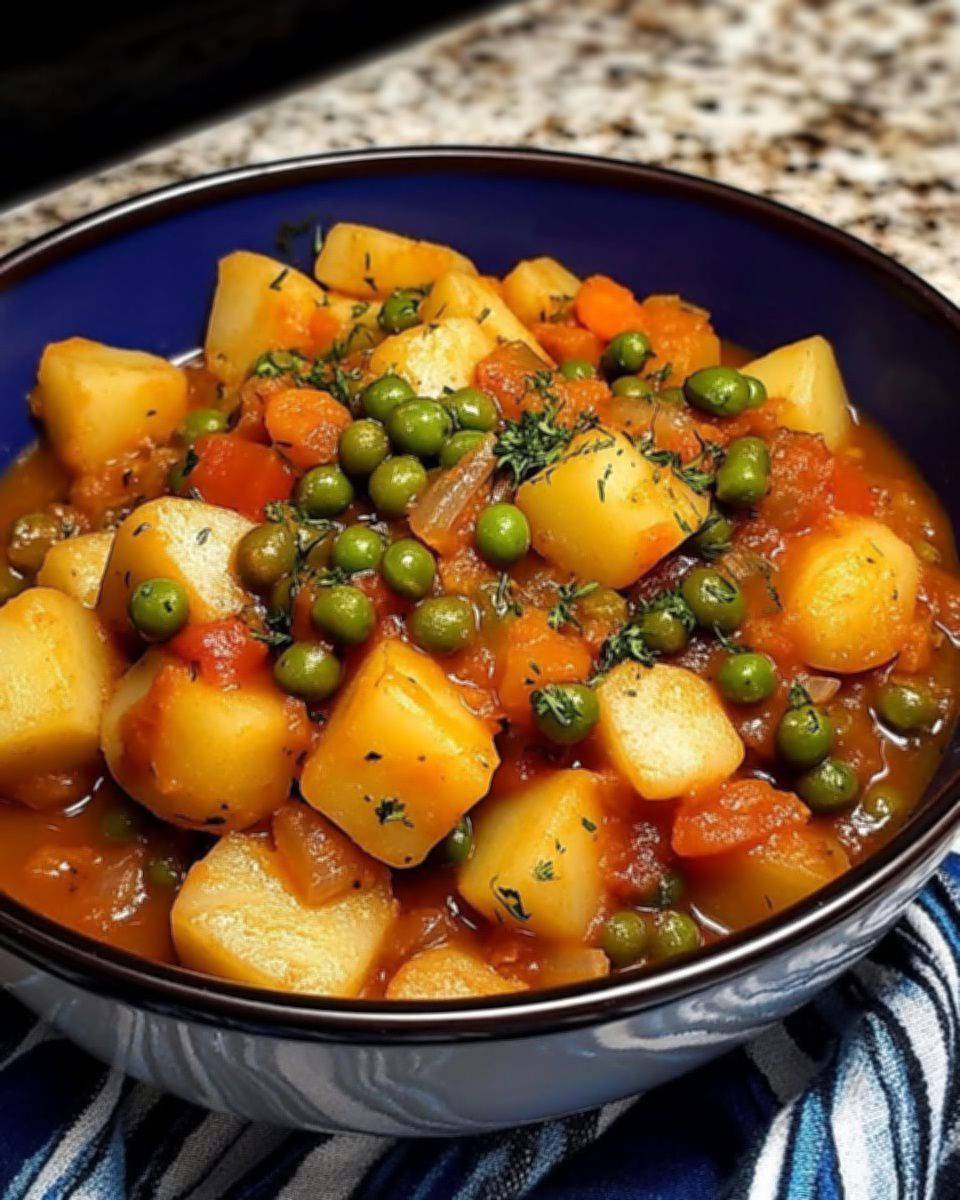 Greek Peas and Potato Stew