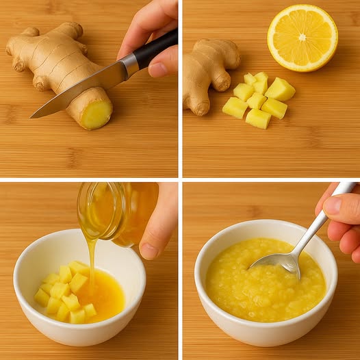 Ginger Lemon Honey Paste.