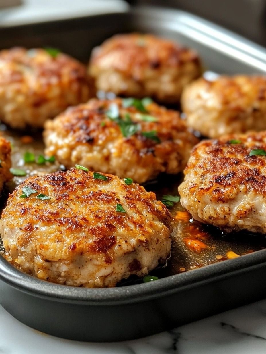 Baked Chicken Rissoles