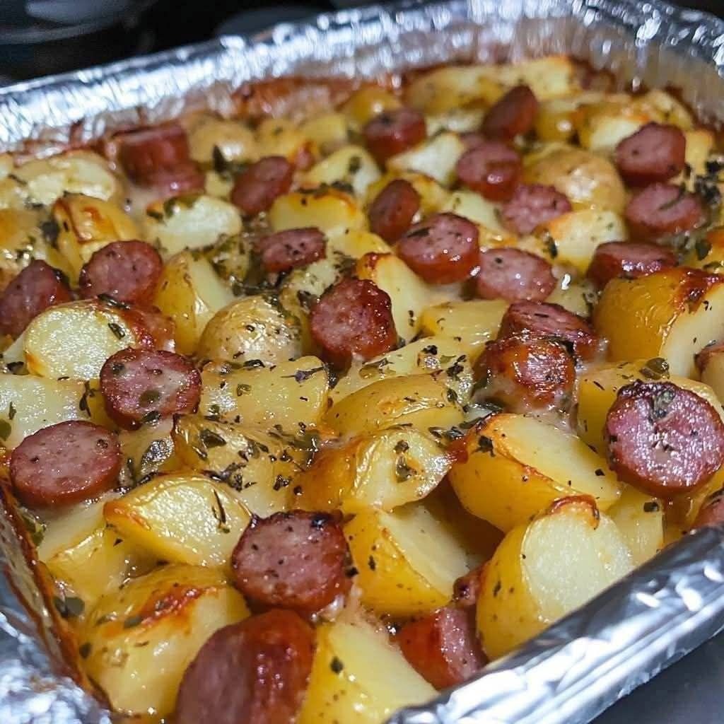 Smoky Smoked Sausage and Potato Bake