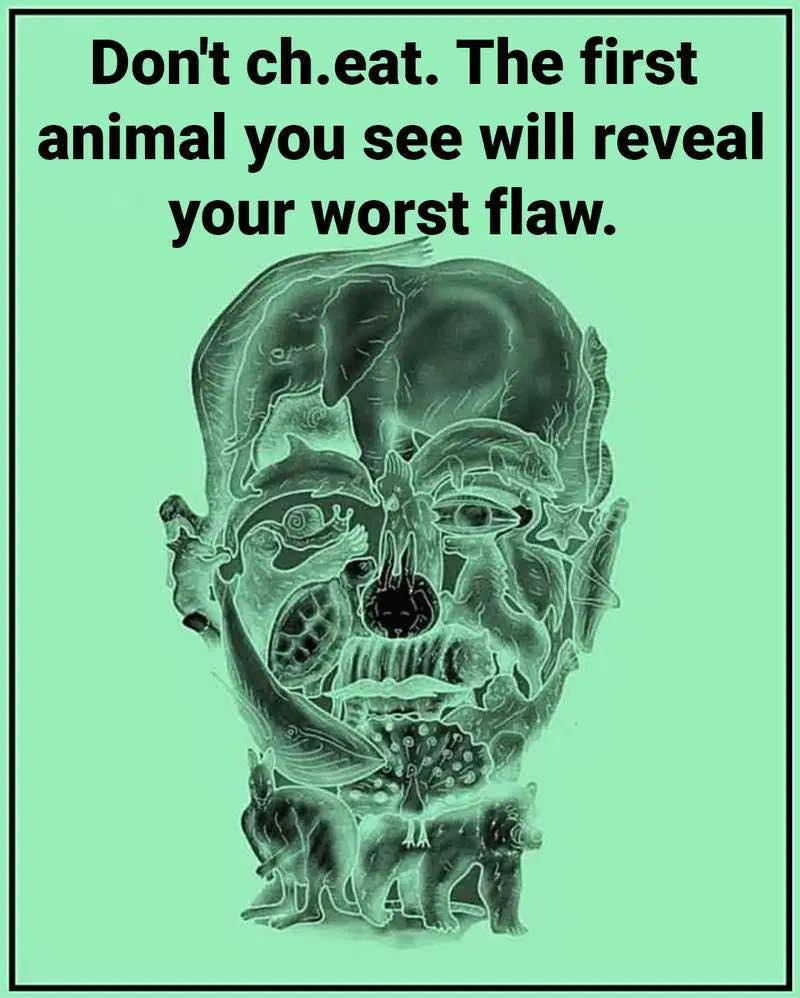 The First Animal You See in This Optical Illusion Might Reveal Your Biggest Flaw