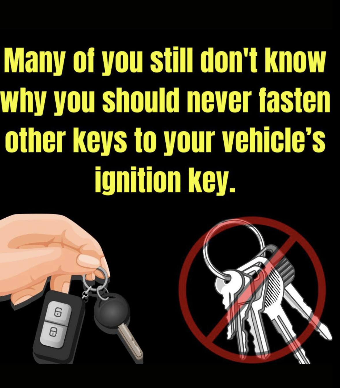 Why You Should Never Fasten Other Keys to Your Vehicle’s Ignition Key – A Small Habit That Can Cost You Big
