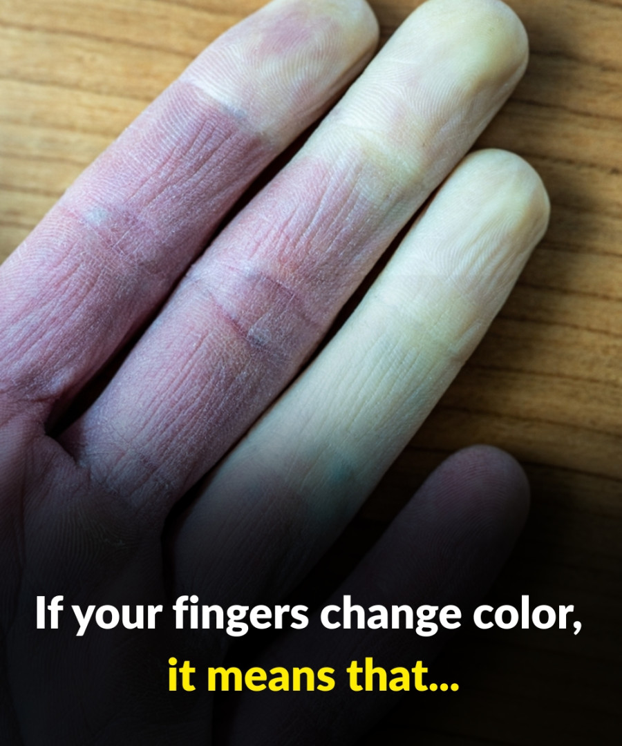 Why do fingers change color?