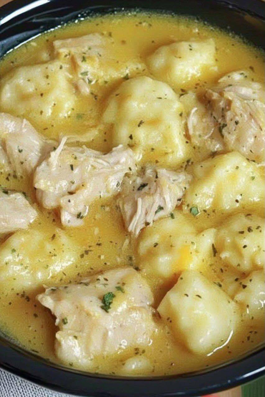 Best Ever Crock Pot Chicken and Dumplings