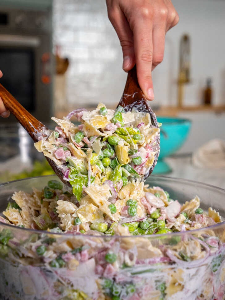 Layered Spring Pasta Salad