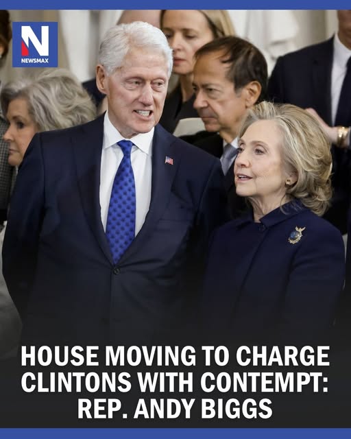 Rep. Andy Biggs to Newsmax: House Moving to Charge Clintons With Contempt