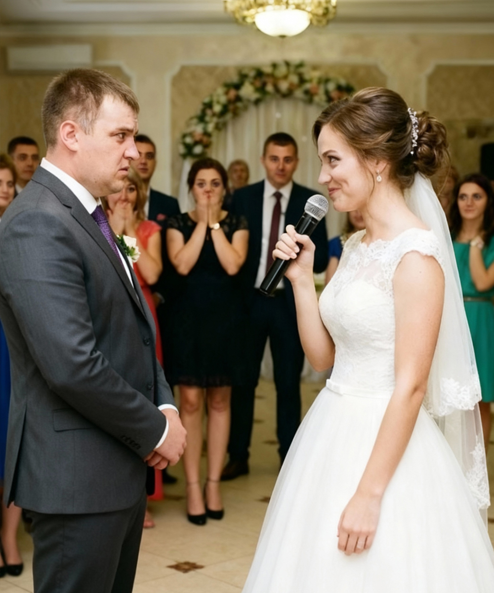 On my wedding day, my future husband whispered in my ear right at the altar: “Your family is bankrupt, why do I need you without money?” He expected me to break down, but instead I took the microphone and said something that horrified everyone.