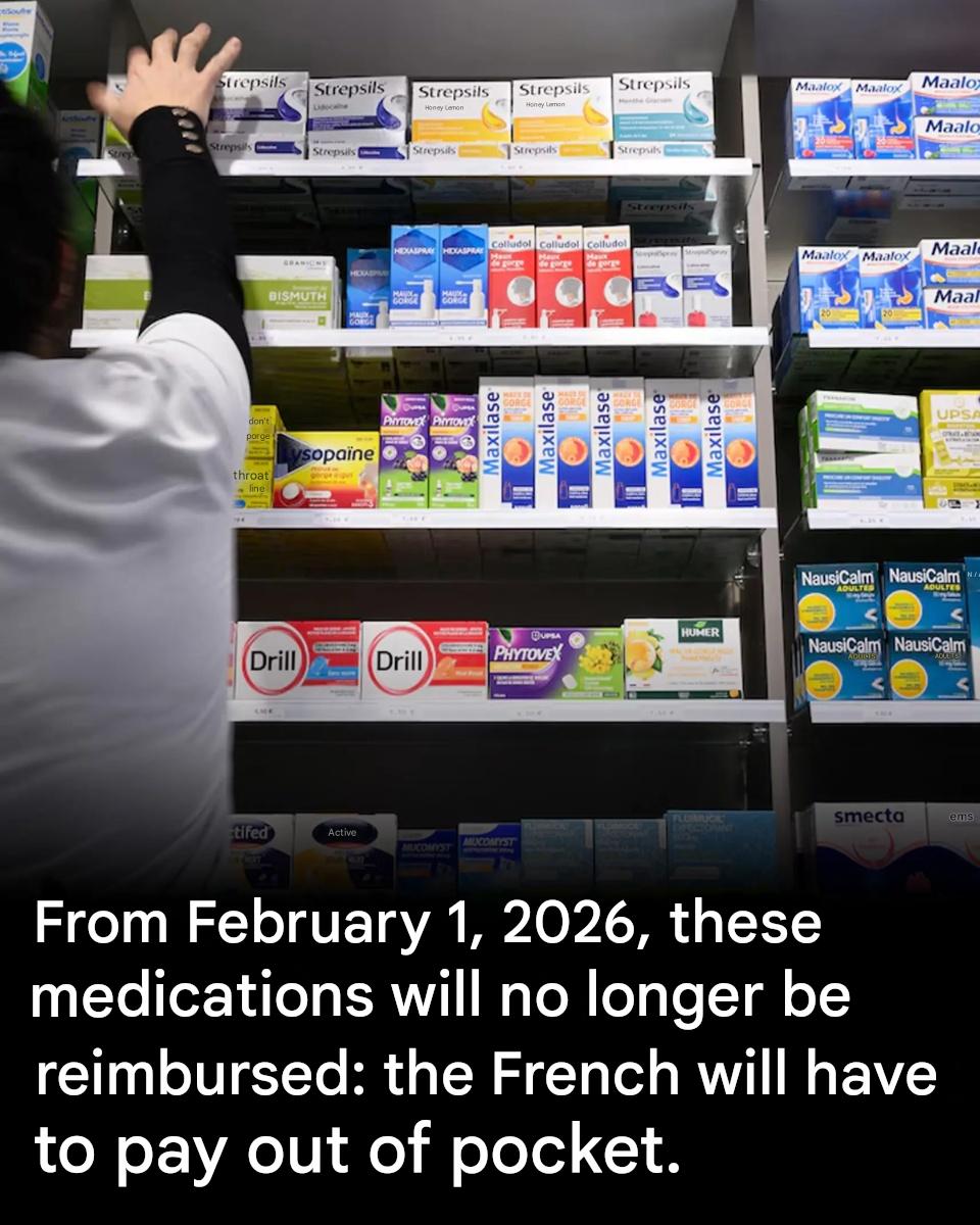 From February 1, 2026, everyday medicines will no longer be reimbursed by the Health Insurance: the French will have to pay for them out of pocket