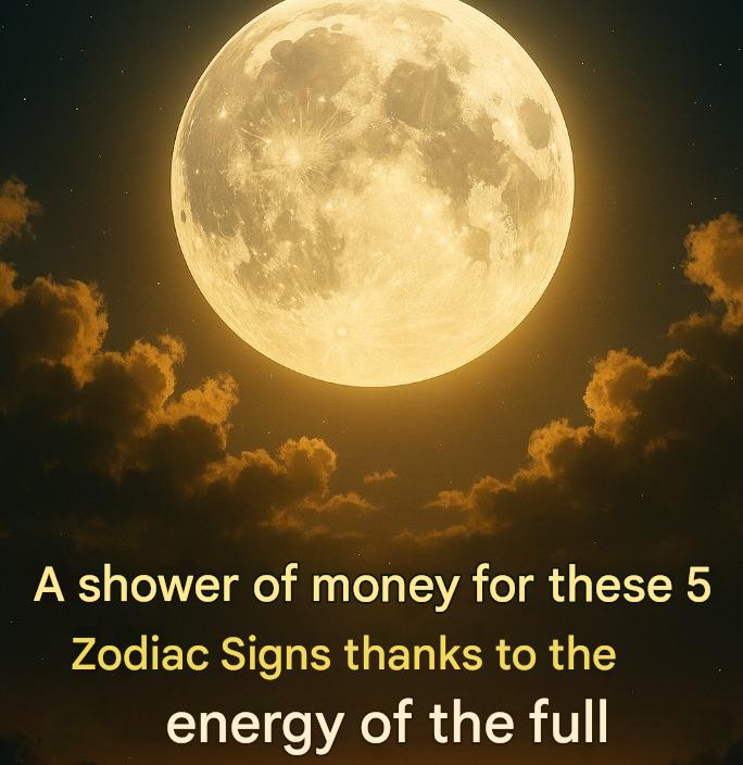A shower of money for these 5 Zodiac Signs thanks to the energy of the full moon…