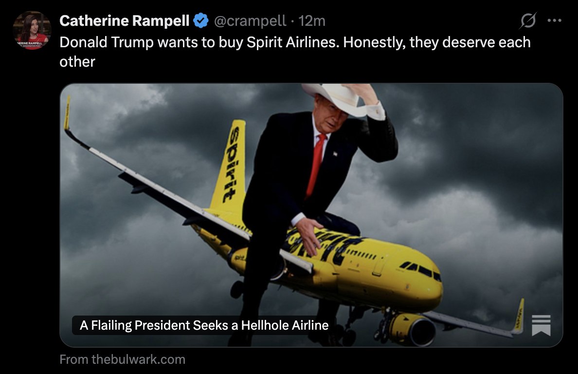 A Flailing President Seeks a Hellhole Airline